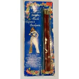 VINTAGE VOGART #1992 IRON ON TRANSFER PENCILS RED With Original TAG PRICE